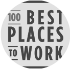 100 Best places to work logo